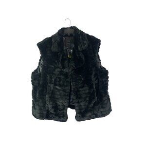 Investments II  Women's Fuzzy Black Vest